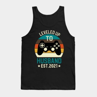 Leveled Up to Husband Est 2021 Tank Top